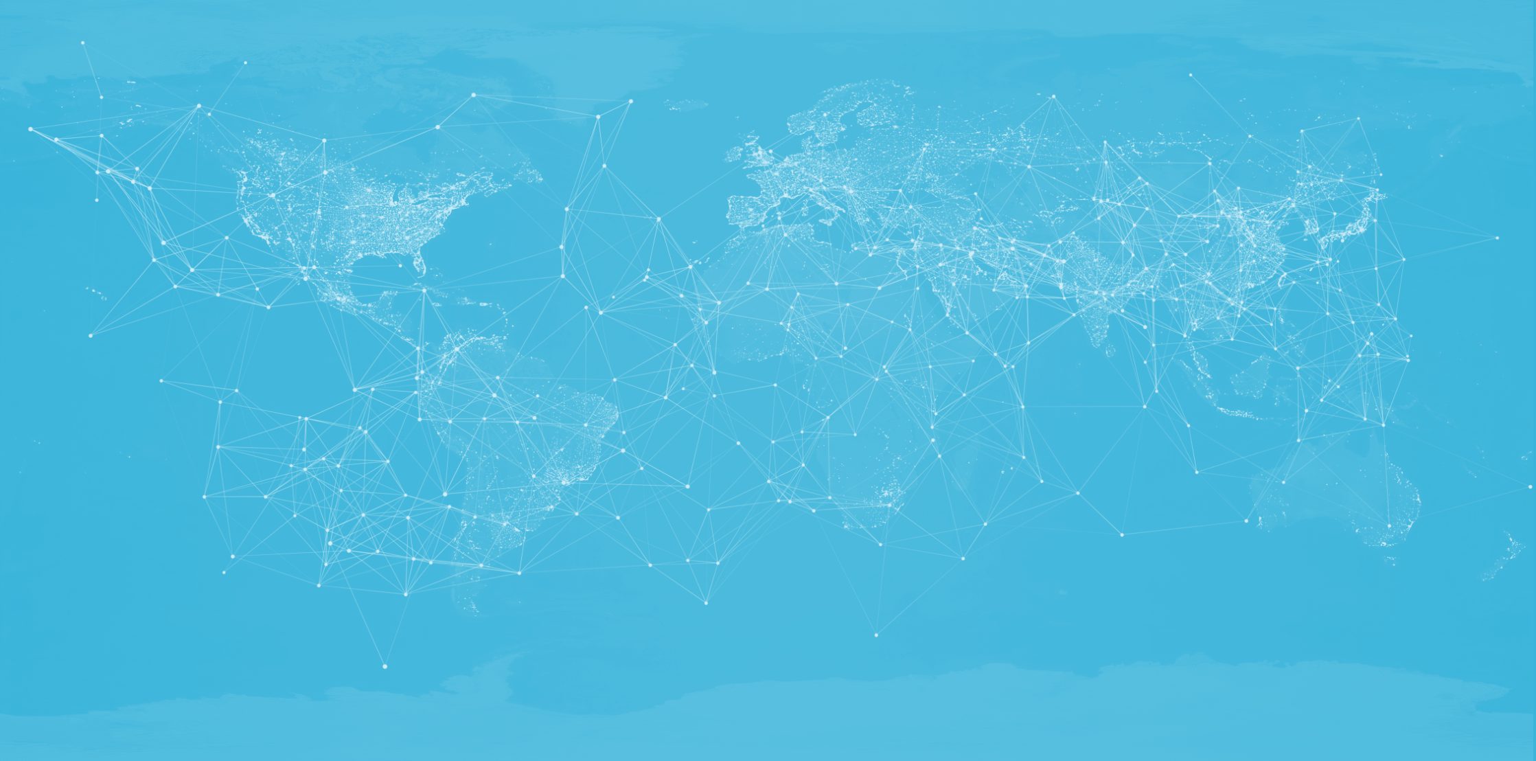 Image of world map with links from one country to another